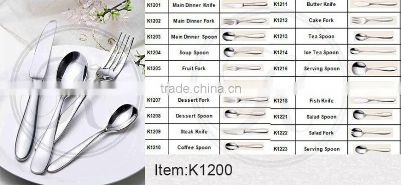 Yellow gold cutlery,dubai tableware,gold plated dinner set