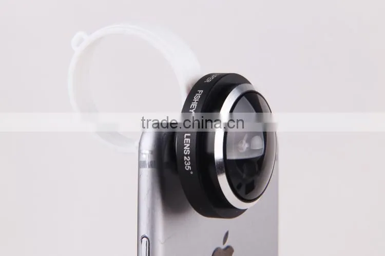 Phone Universal C Clamp 235 Degrees Super Fisheye Lens for iphone