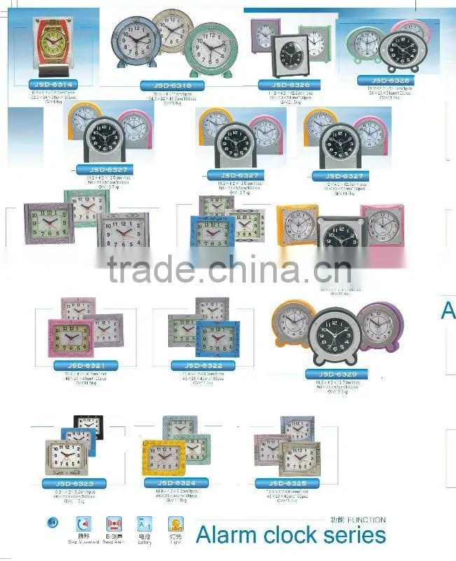 lowest price plastic clock,folding travel alarm Clock