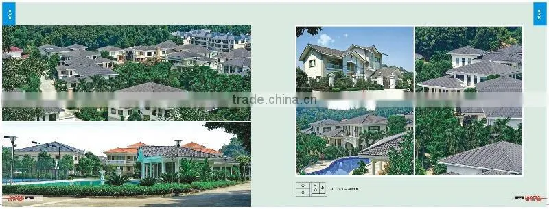 nature glazed japanese roof tile for private villa