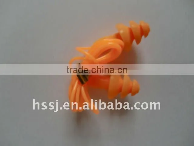 2016 hot selling TPR ear plugs for swimming with high noise reduction (SNR 27)