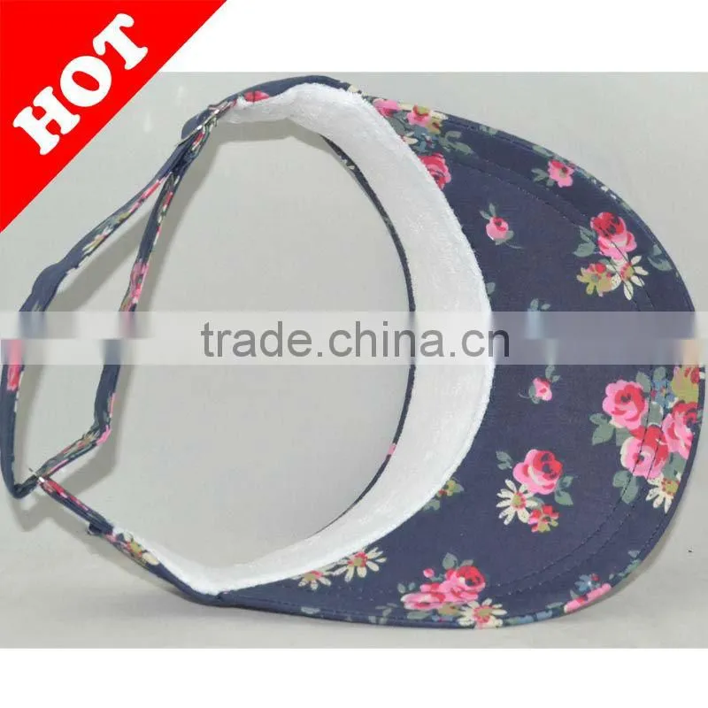 100% Cotton Sport Sun Visor Cap