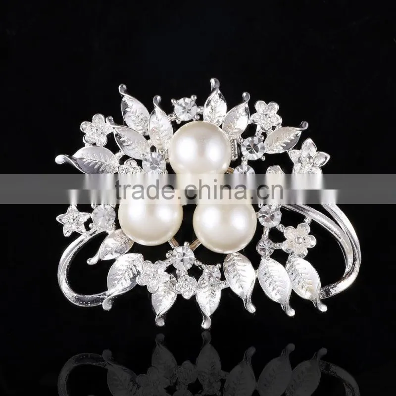 Wedding Bouquet Rhinestone flower brooch pins,glasses wholesale colorful rhinestone brooch pin for dresses