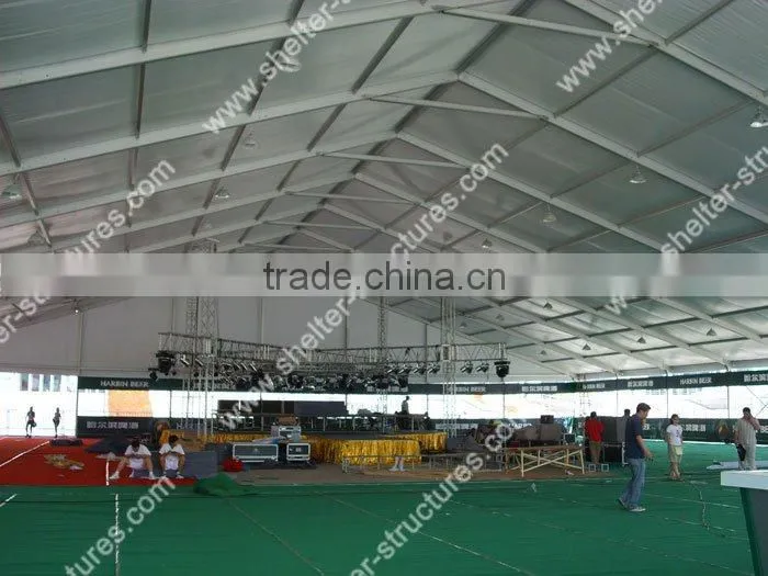 Huge temporary clear roof tent with nice decoration used temporary official