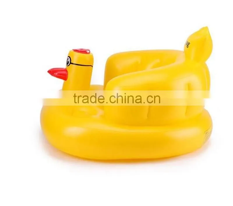 High quality safety baby Inflatable bath chair PVC inflatable baby sofa