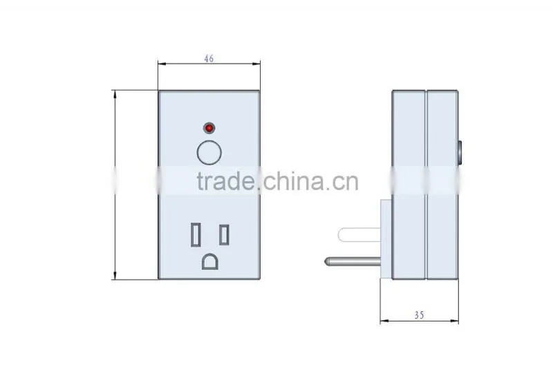 Wall switch and RF Remote Control Socket set K21 4+1