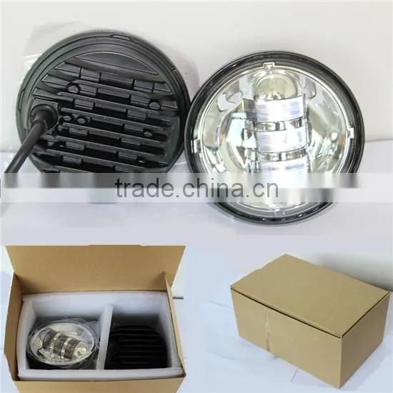 Factory sales 4-1/2" Motorcycle Motorbike LED harley passing Running Driving Fog lamp Waterproof Headlight for Harley