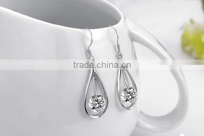 China Wholesale Fine Jewelry 925 Sterling Silver Earring