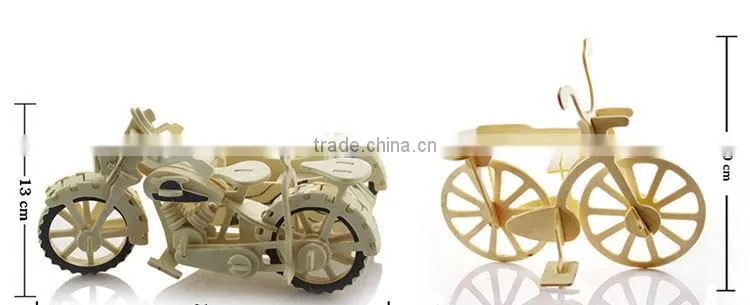 Assemble and Paint Wooden 3d puzzle car