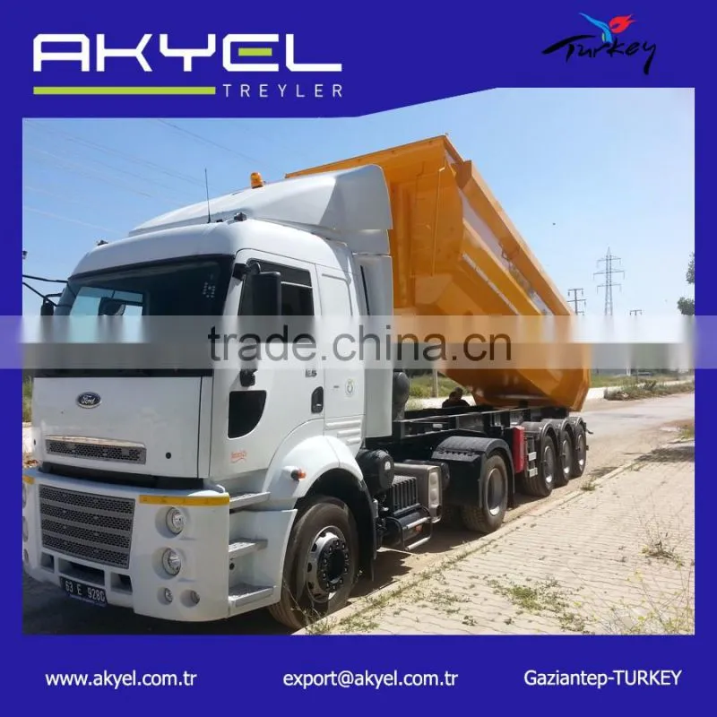 3 axle 40-50 Ton Hardox Tipper Semi Trailer