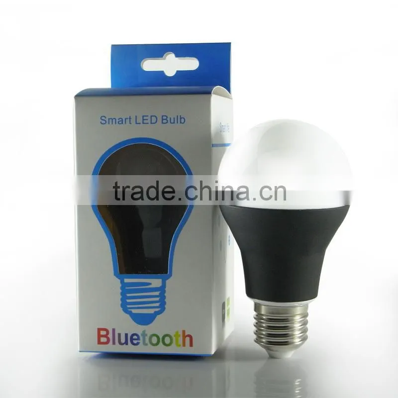 E27 Music Alarm Group Bluetooth E27 Dimmable 16Million Colors Smart LED Light Bulb 85-265v