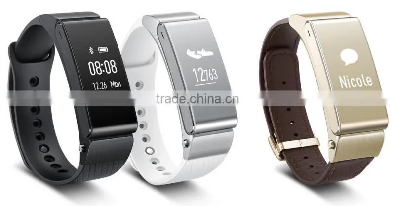 HUAWEI TalkBand B2(Black) bluetooth phonecall smart wristband steps calories distance time sleep waterproof NFC New Arrival