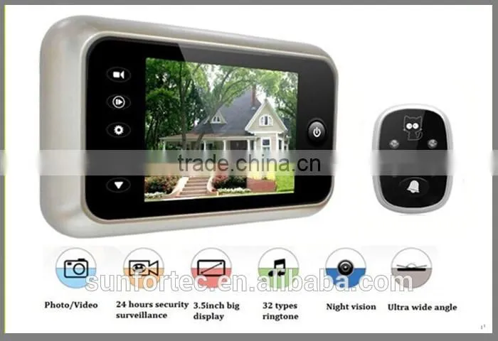 shenzhen access control wired doorbell with camera