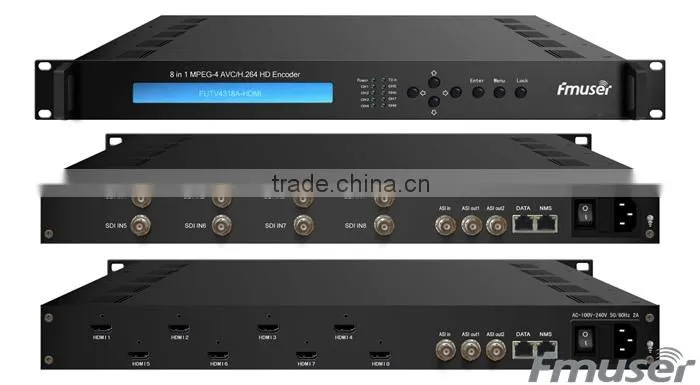FUTV4318A HDMI/SDI 8CH in 1 MPEG-4 AVC/H.264 HD Encoder