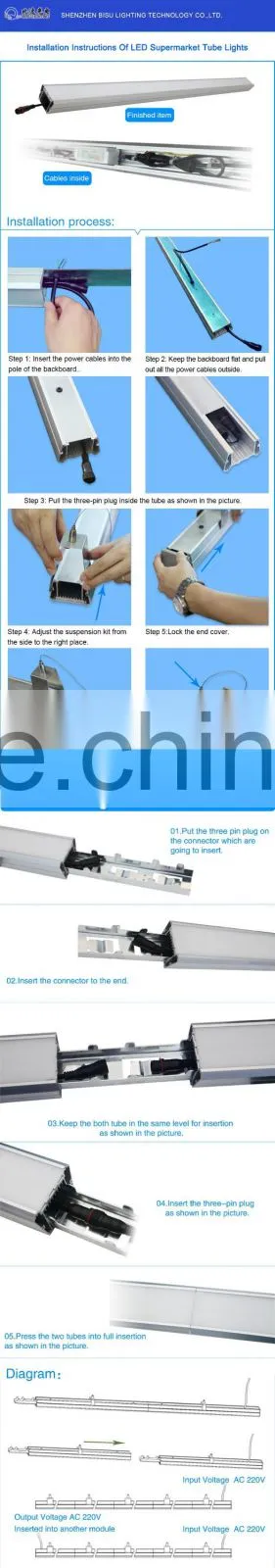 SMD 2835 factory 120cm 60W LED tube light t8 with 3years warranty