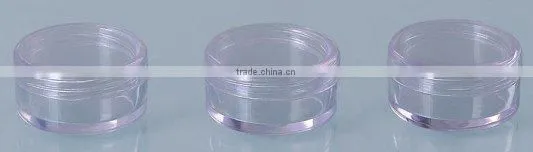 transparent cosmetic jar