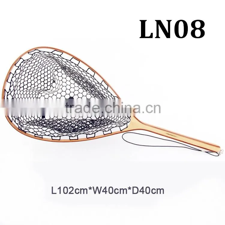 Top Quality fishing tackles wooden fishing landing net