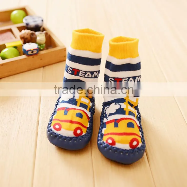 rubber sole baby sock shoes