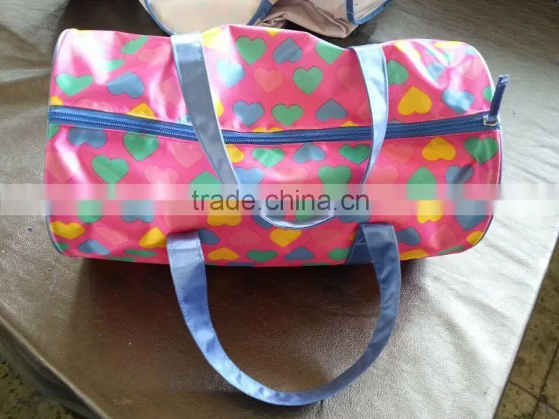 colorful Satin packing garment bag with zipper
