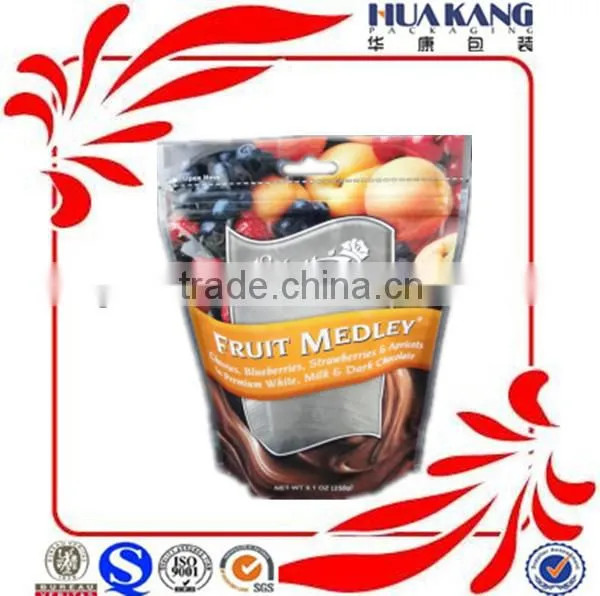 Dried medley fruit zipper pouch bag