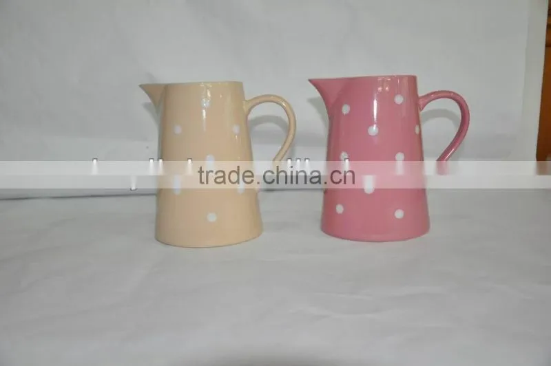 Dot design arabic ceramic coffee pot