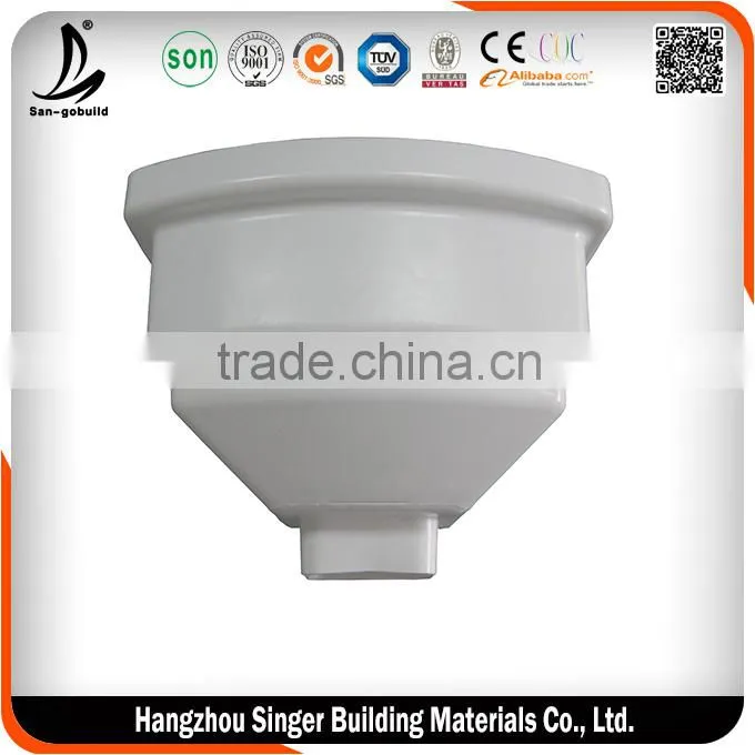 .New South Africa PVC rain gutter /PVC rain water collector for hot sale