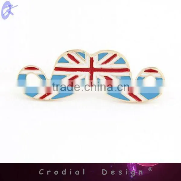 2013 New Products Oil Drip Union Jack Mustache Pigeon Rings Jewellery For Women