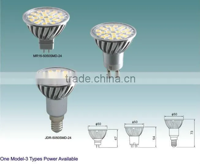 4.5W GU5.3 LED LIGHT MR16 Bulb with 5050SMD