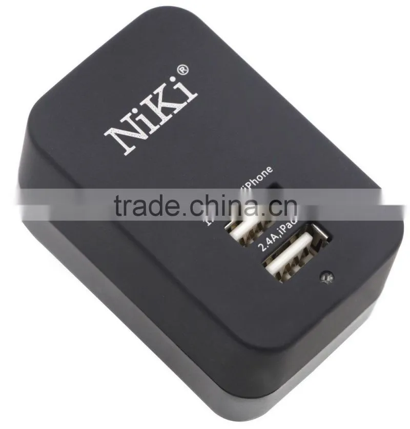 UL Certified Quick Charge 2.0 Dual USB Wall Charger 5V 3.4A Home Charger