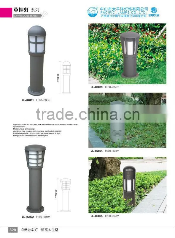 8W led lawn light for garden with led light source