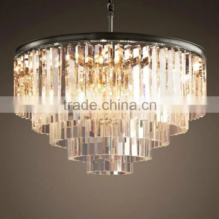 Competitive price high ceiling modern crystal chandelier from China 98108