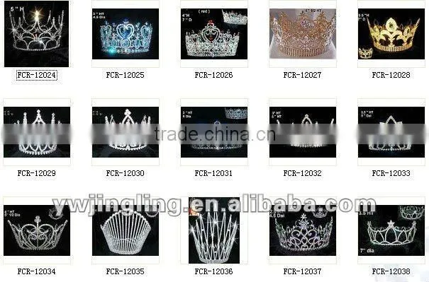 star rhinestone tiara full round large pageant crown