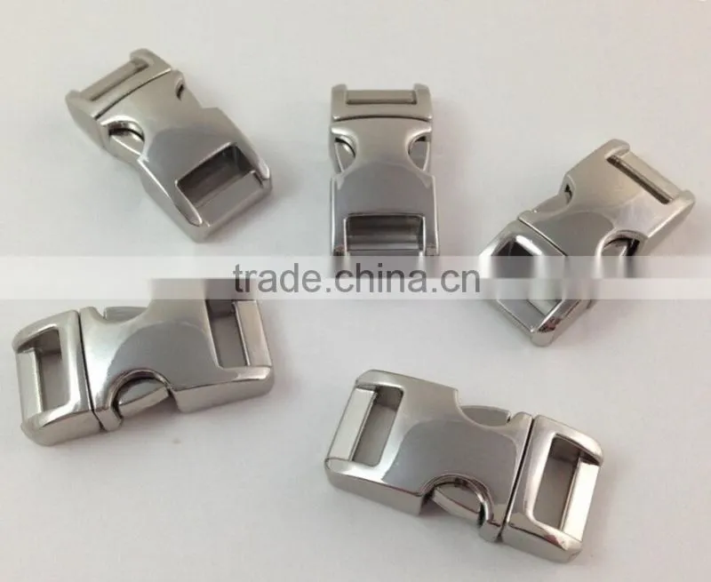 stainless steel caribiner, metal caribiner, shackle for paracord keychains