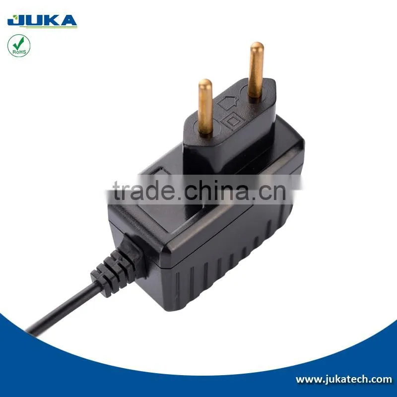 EU US AUS UK plug fixed wallmount or interchangeable plug 12v 0.5a 6W ac/dc Power Adapter