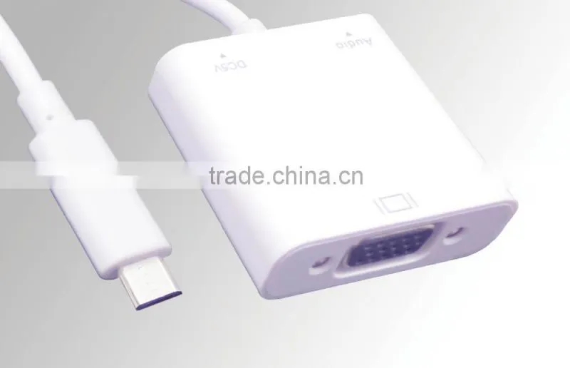 Micro USB 5pin MHL adaptador VGA + audio for smart phone