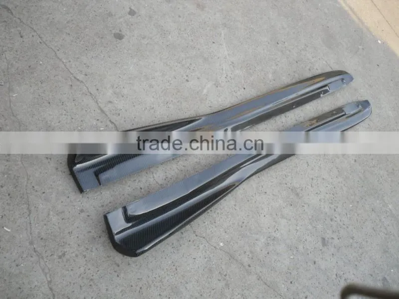 Carbon fiber CS Bottom Line Style Side Skirt Extension For 2004-2007 Impreza WRX STI 8-9th GDA GDB (pair) CF
