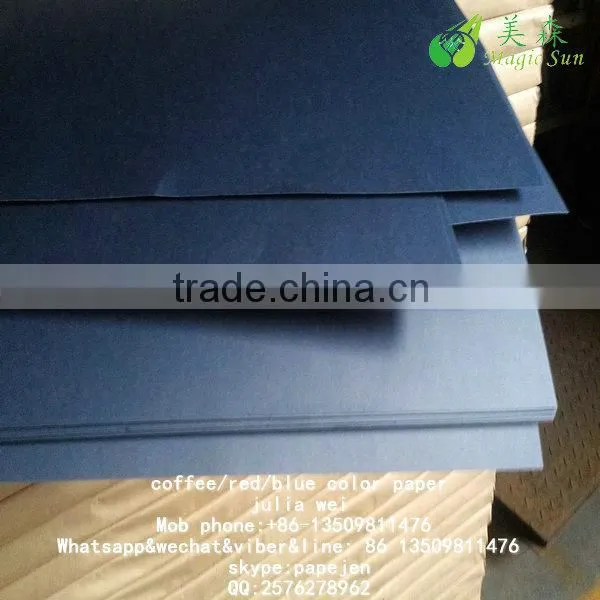 Offset printing blue cardboard industrial paper roll