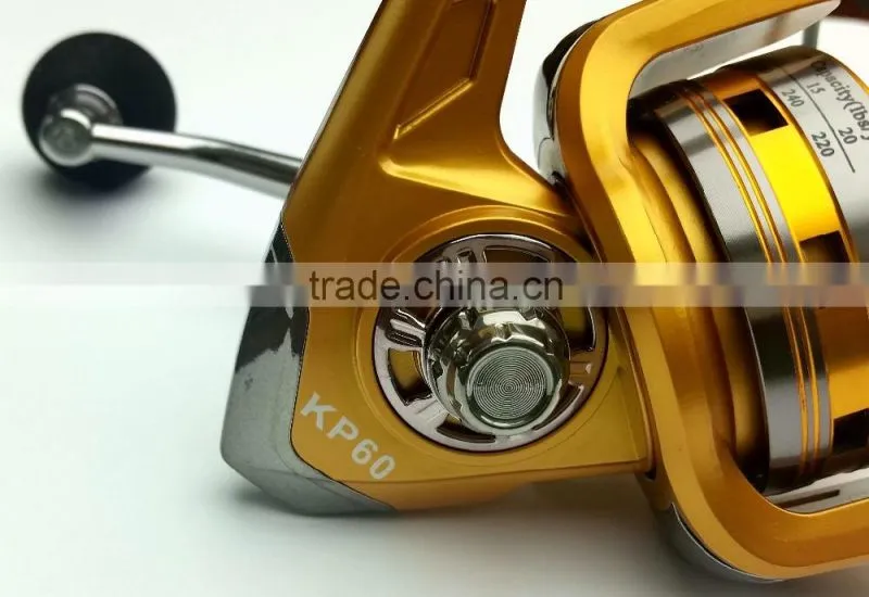 Gold fishing reel aluminium spool fishing tackle