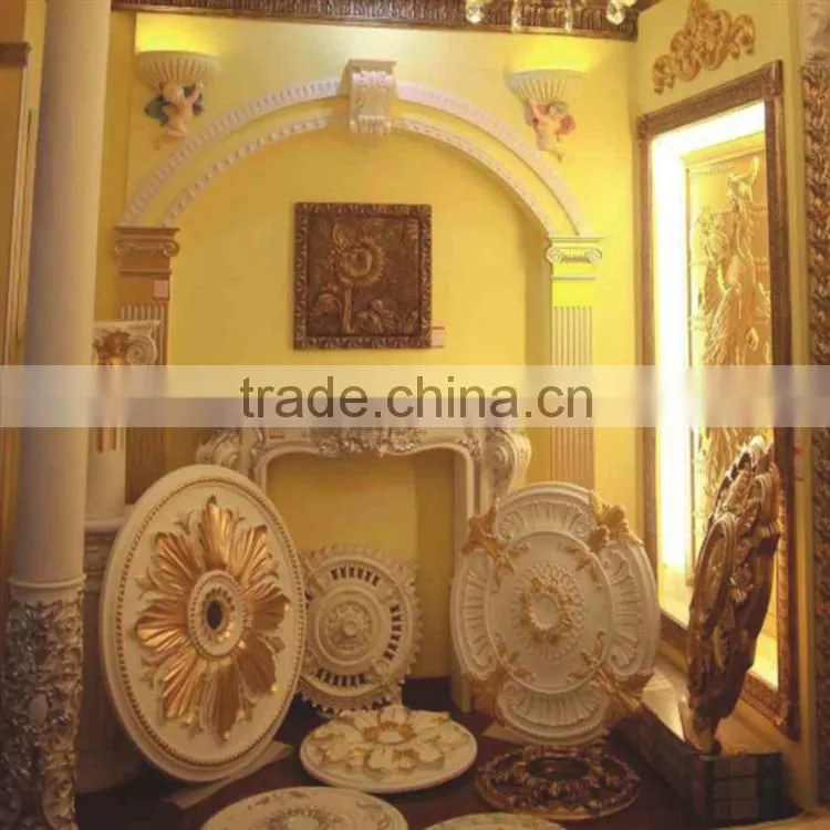 HG5033 high quality factory price pu moulding /lamp holder/medallion/pu foam ceiling moulding/medallion