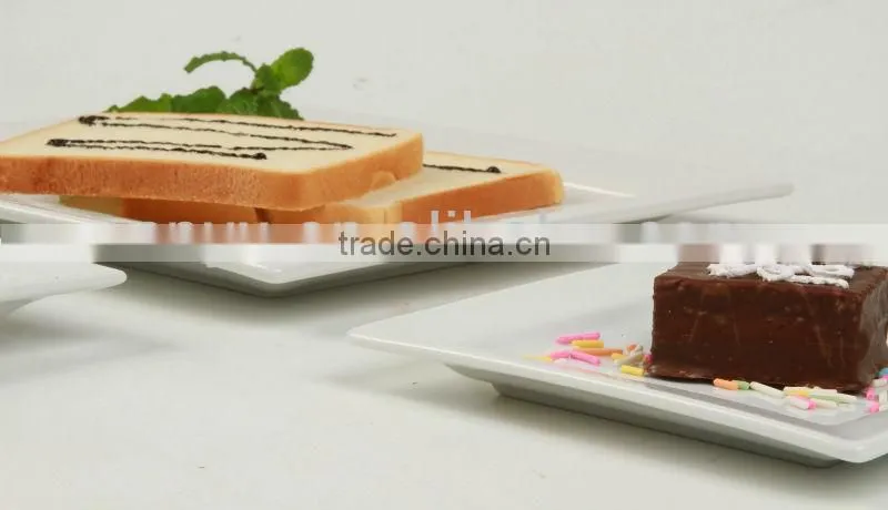 White Porcelain Square Plate