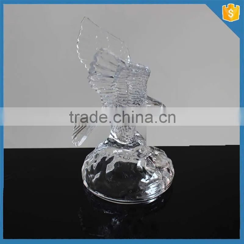 Eagle animal design crystal glass ornaments