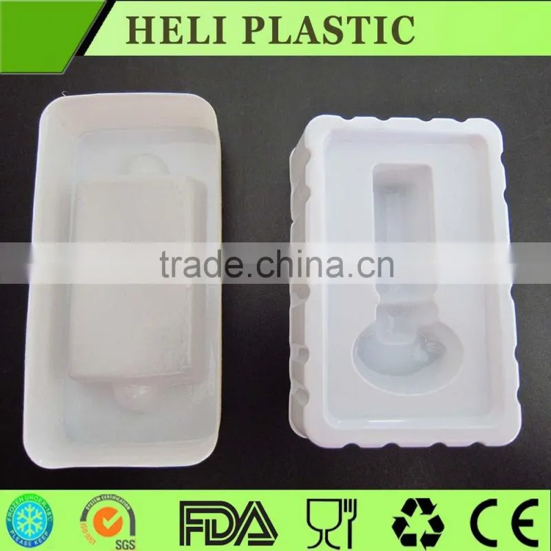 Rectangular White color blister plastic medical tray wholesale