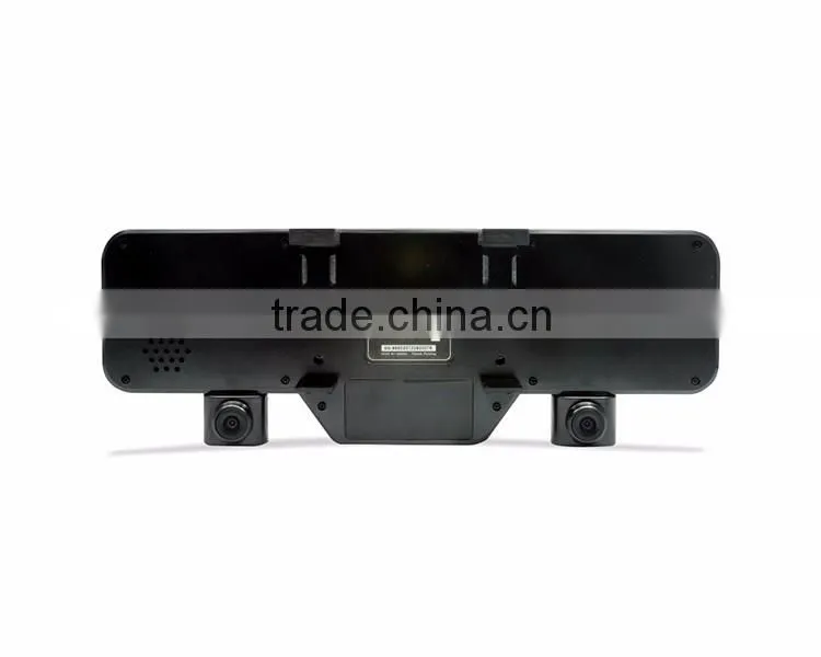 both inside outside g-sensor dual camera recording 1080P Car DVR Bluetooth Rearview Mirror Camera