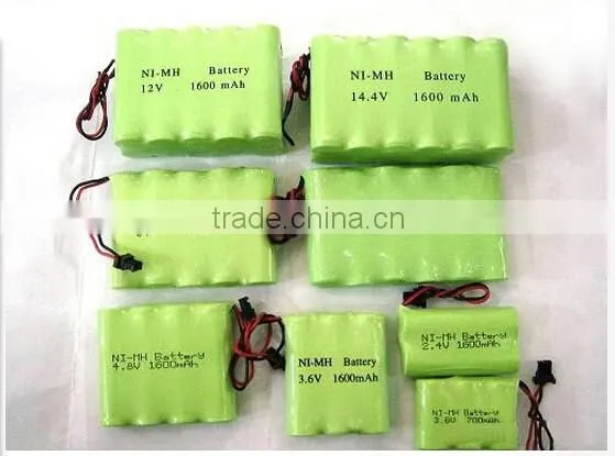wholesale price ni-mh AA 600mah Rechargeable 3.6V Battery Pack