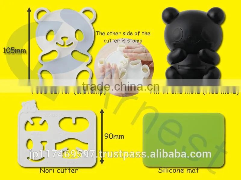 plastic kitchenware cookware cooking kitchen utensils products sandwich cutter curry rice cookie stamps molds set 76401