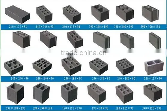 cement brick block making machine price in hot sale