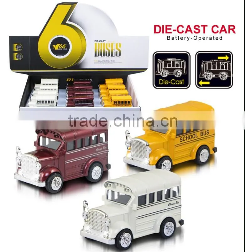Miniature bus model die cast model cars toys for kids from china 2016 new products kids cars for sale