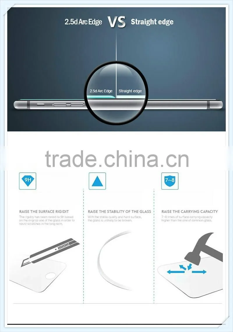 9H,2.5d premiun tempered glass screen protector for Meizu No Blue Note2 ,9H,2.5D, tempered glass screen protector