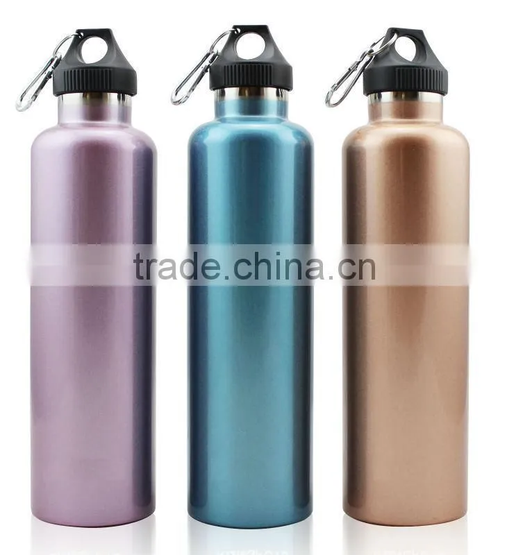 stainless steel water bottle,stainless steel mug carabiner handle
