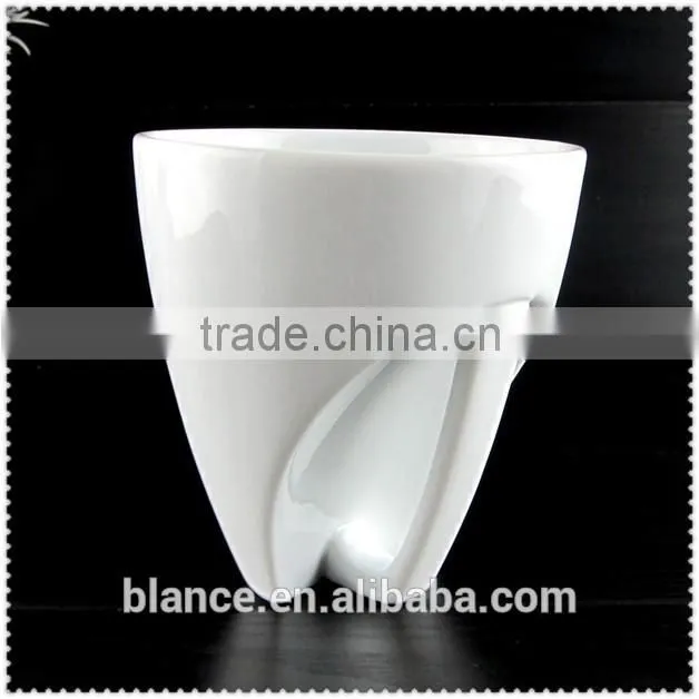 white ceramic high-heeled shoes shape mug